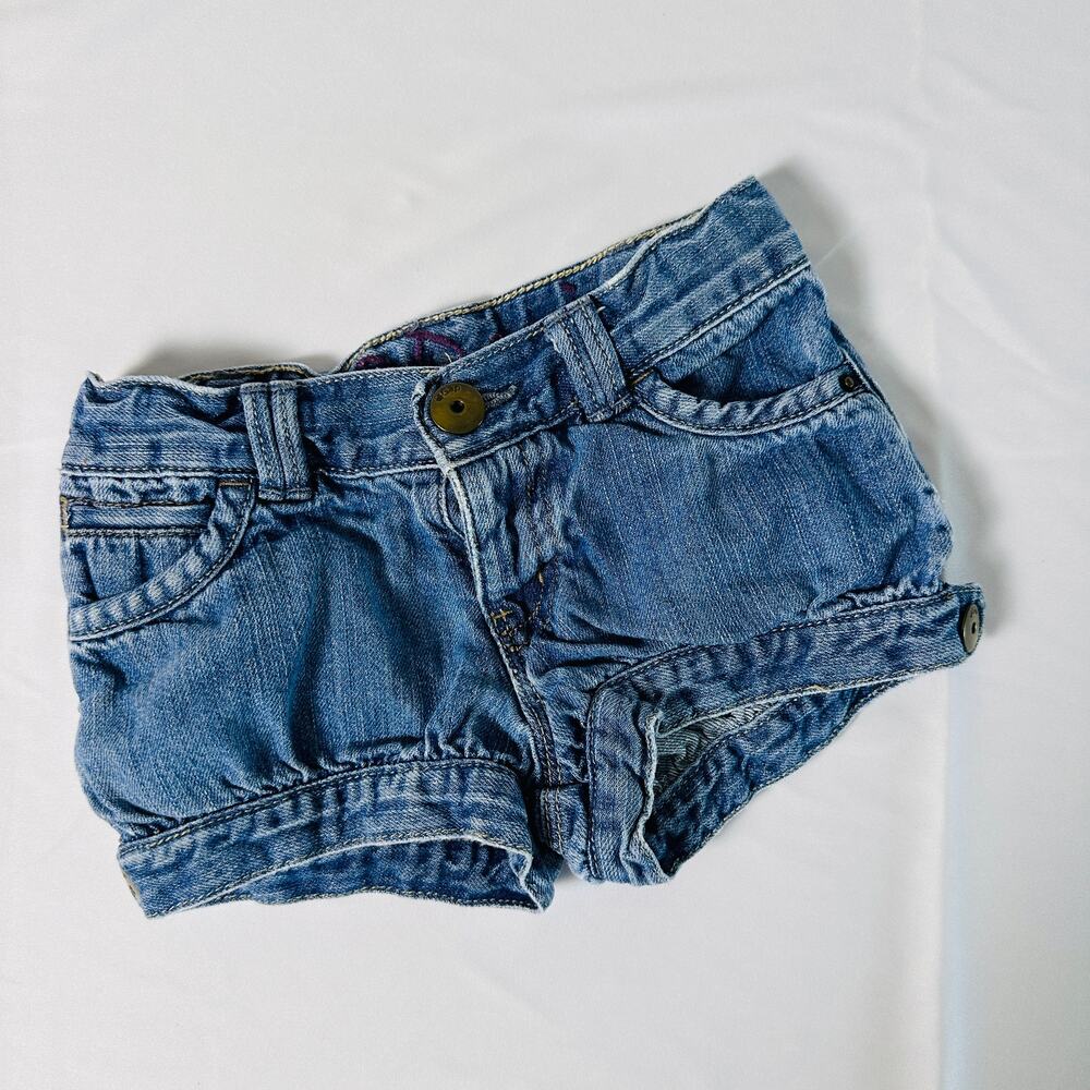 Vintage Y2K Gap Denim Shortie Shorts Sz 3T